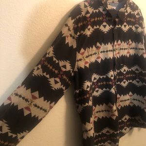 Western style over shirt.